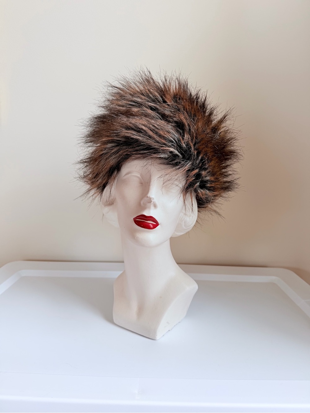 Luxurious Old Money Faux Fur Brown Women's Russian Style Hat